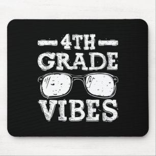 Back To School 4th Grade Vibes Mouse Mat