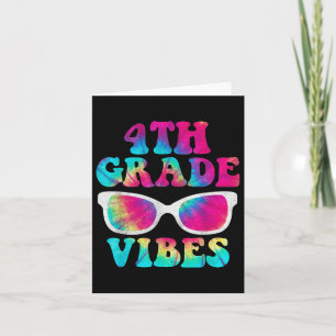 Back To School 4th Grade Vibes Shirt First Day Tea Card