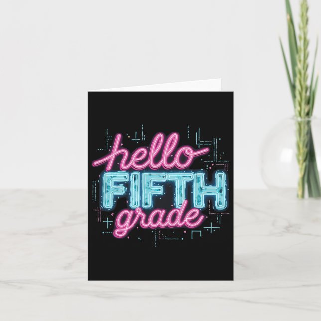 Back To School 5th Grade Collection  Card (Front)