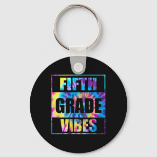 Back To School 5th Grade Vibes First Day Of School Key Ring