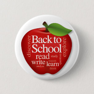 Back to School 6 Cm Round Badge