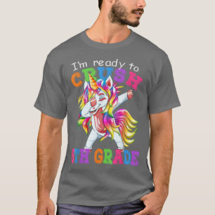 Back to School 6th Grade Dabbing Unicorn Girls Gi T-Shirt