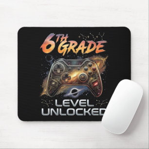 Back to School 6th Grade Gamer First Day School Mouse Mat