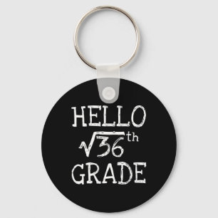 Back To School 6th Grade Square Root Of 36 Math Ki Key Ring