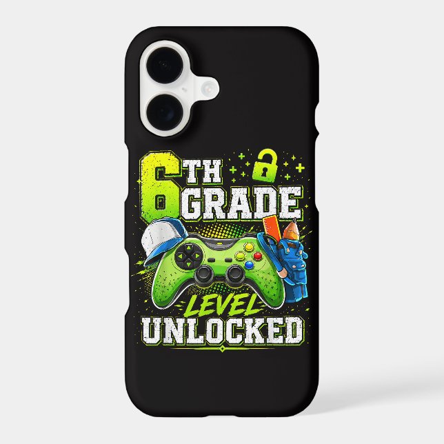 Back to School 6th Sixth Grade Level Unlocked (Back)