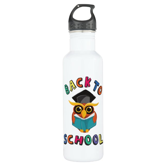 Back to school 710 ml water bottle (Front)