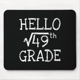 Back To School 7th Grade Square Root Of 49 Math Ki Mouse Mat