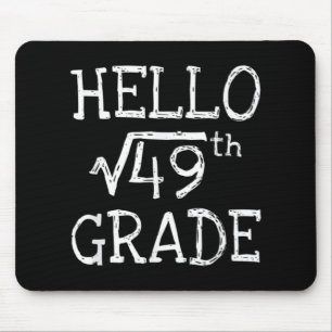Back To School 7th Grade Square Root Of 49 Math Te Mouse Mat
