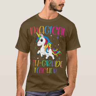 Back To School 7th Grade Teacher Magical Unicorn T-Shirt