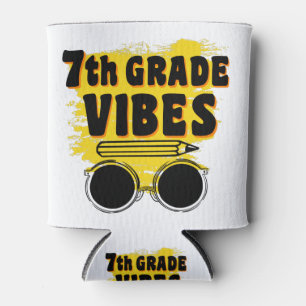 Back To School 7th Grade Vibes Shirt First Day Kid Can Cooler