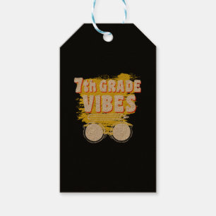 Back To School 7th Grade Vibes Shirt First Day Kid Gift Tags
