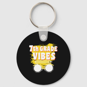 Back To School 7th Grade Vibes Shirt First Day Kid Key Ring
