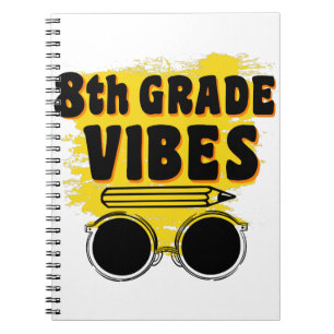 Back To School 8th Grade Vibes Shirt First Day Kid Notebook