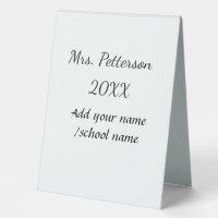 Back to school add teacher name year school name