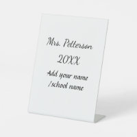 Back to school add teacher name year school name