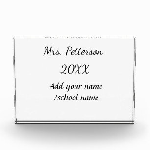 Back to school add teacher name year school name  photo block