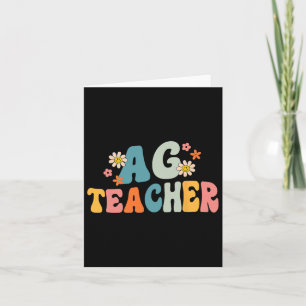 Back To School Agriculture Teachers Squad Ag Teach Card