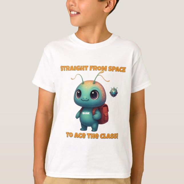 Back to School Alien  T-Shirt (Front)