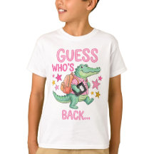 Back To School Alligator T- shirt .
