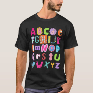 Back To School Alphabet Abcs First Day Of School T T-Shirt