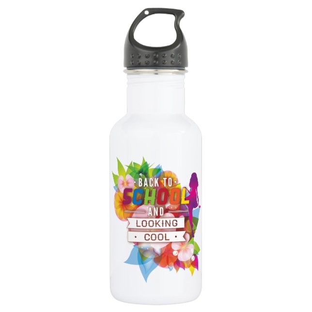 Back to school and looking cool 532 ml water bottle (Front)