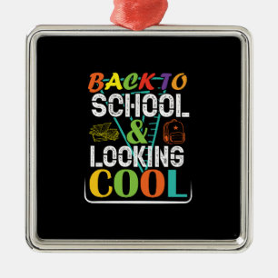 Back To School And Looking Cool Metal Tree Decoration