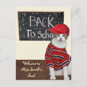 Back to School Announcement Postcard