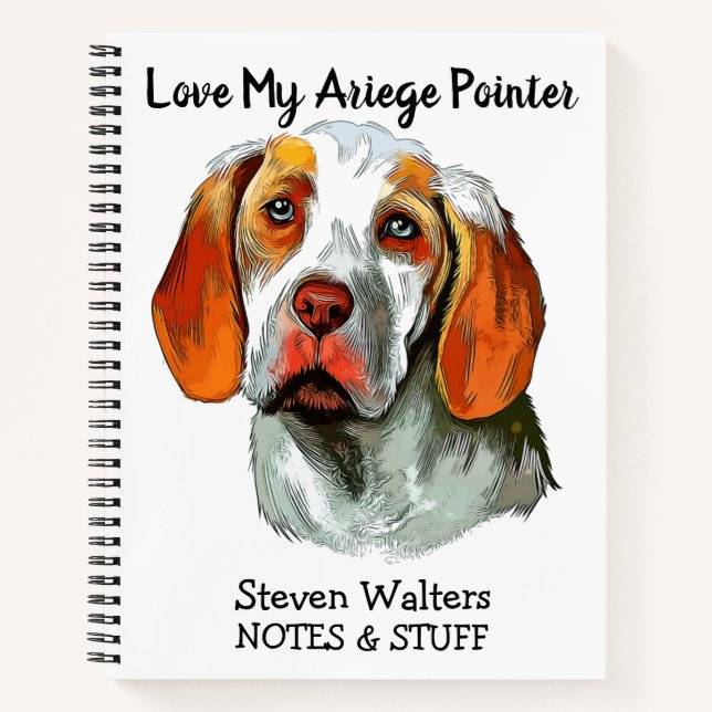 Back to school Ariege Pointer notebook (Front)