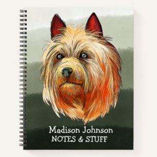 Back to school Australian Terrier notebook
