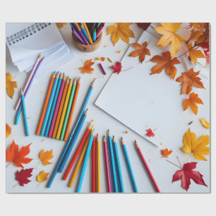 Back-to-School Autumn Wrapping Paper