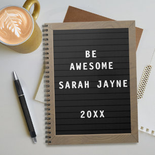 Back to School Awesome Letterboard Notebook