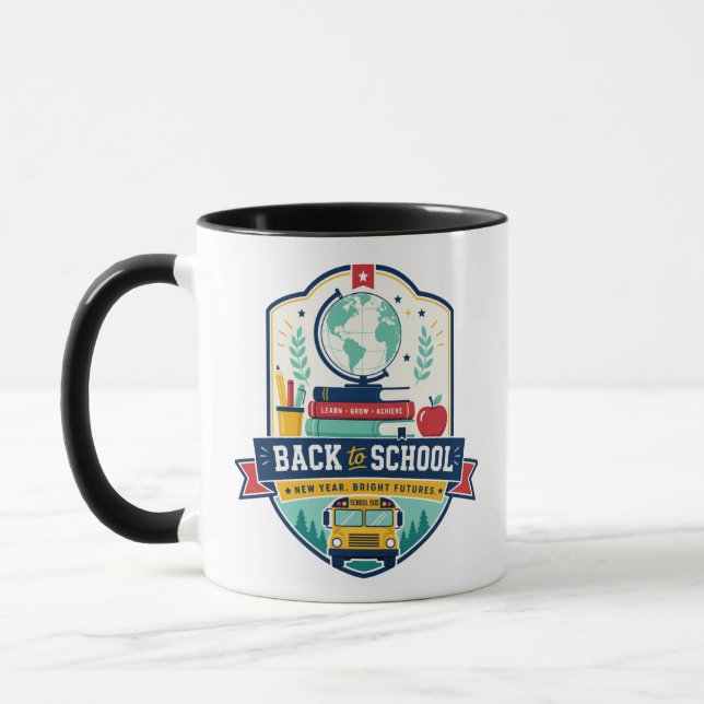 Back to School Badge Design Mug (Left)