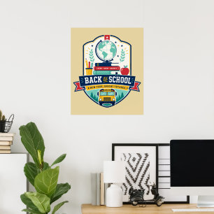Back to School Badge Design Poster