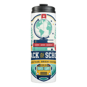 Back to School Badge Design Thermal Tumbler