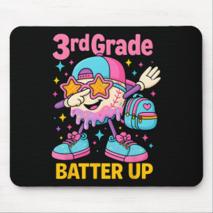 Back To School Baseball Ice Cream Drip First Day O Mouse Mat