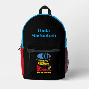 Back to School Bash  Printed Backpack