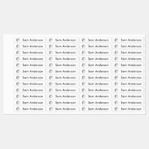 Back to School Basketball Kids Name Labels
