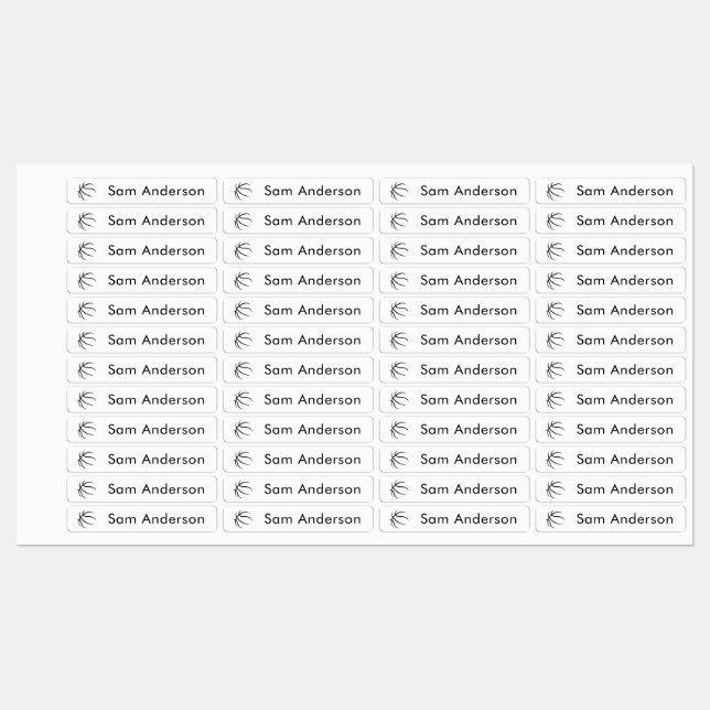 Back to School Basketball Kids Name Labels (Sheet)