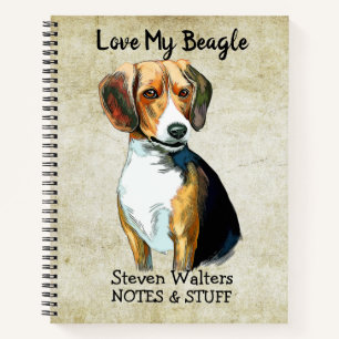 Back to school Beagle notebook