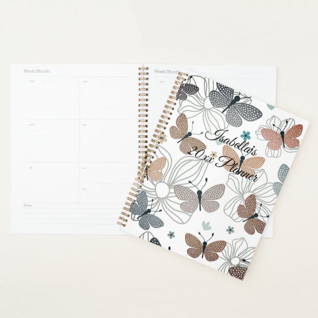 Back to School Beautiful Butterflies Personalised Planner (Display)