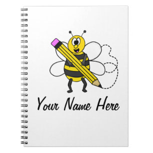 Back To School Bee Funny Teacher Custom Notebook