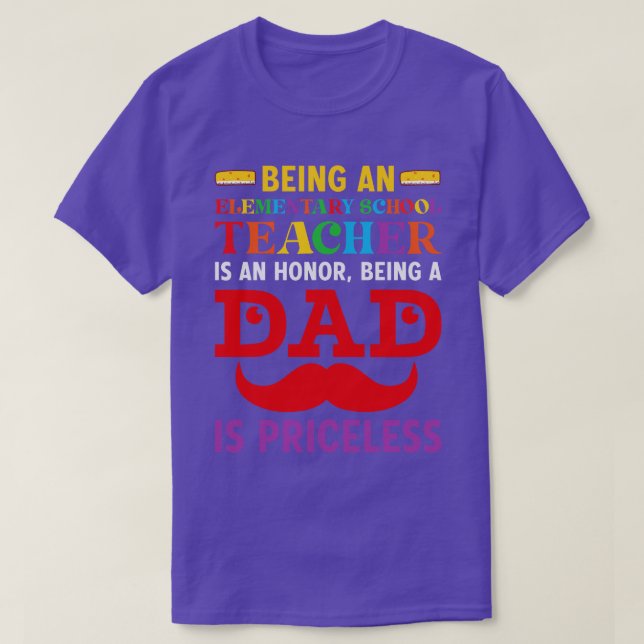Back to school-being an elementary school teacher  T-Shirt (Design Front)