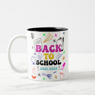 Back To School   Best gift for 1st day of school Two-Tone Coffee Mug