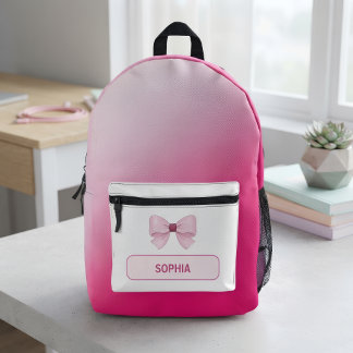 Back to School & Birthday Gift, Personalised Printed Backpack