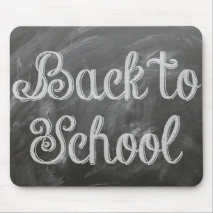 Back to School Blackboard Chalkboard Quote Mouse Mat