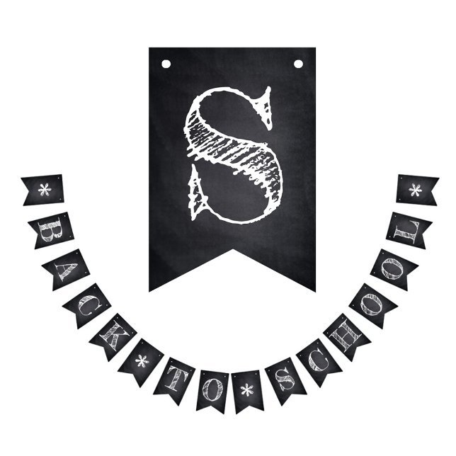 Back to School Blackboard Classroom Decoration Bunting (Creator Uploaded)