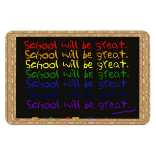 Back to School Blackboard Writing Magnet