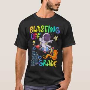 Back To School Blasting Off Into 3rd Grade Astrona T-Shirt