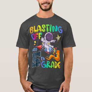 Back To School Blasting Off Into 5th Grade Astrona T-Shirt