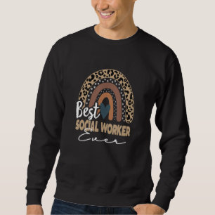 Back To School Boho Rainbow Social Worker Sweatshirt